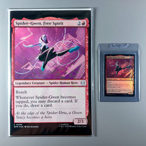 Spider-Gwen, Free Spirit MtG Card & Comic