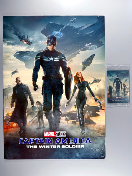 Captain America The Winter Soldier Poster and Sealed Card (Japan Exclusive)