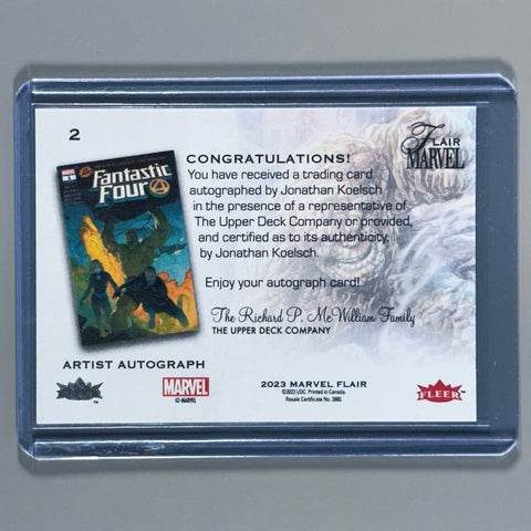 2023 Marvel Flair Artist Auto - Thing