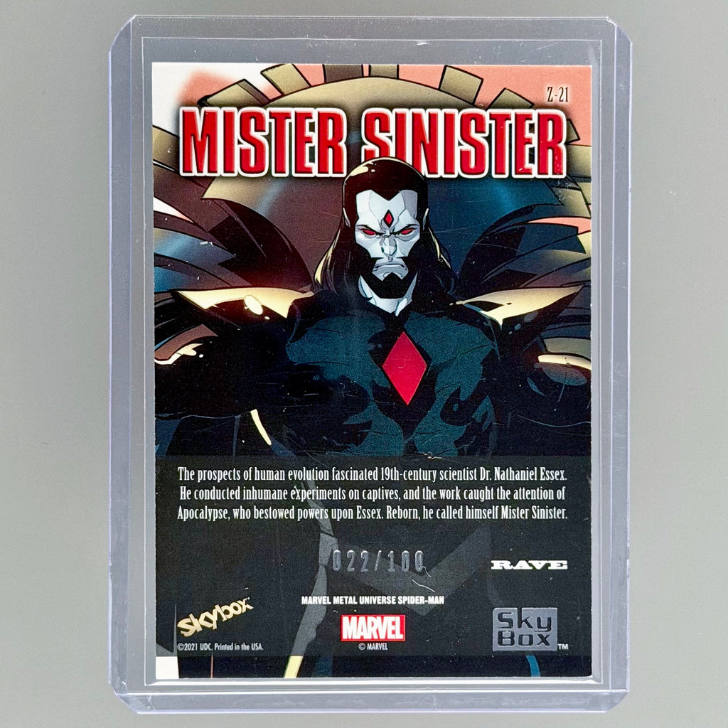 2021 X-Men Metal Mister Sinister Z-Force Rave