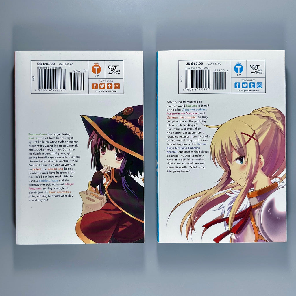 Konosuba God’s Blessing on this Wonderful World Vol. 1 & 2