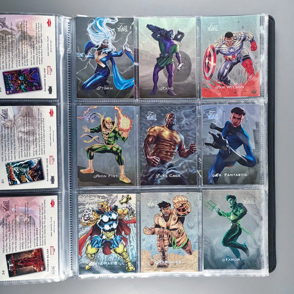 2023 UD Marvel Flair Silver Parallel Complete Set 90 Cards
