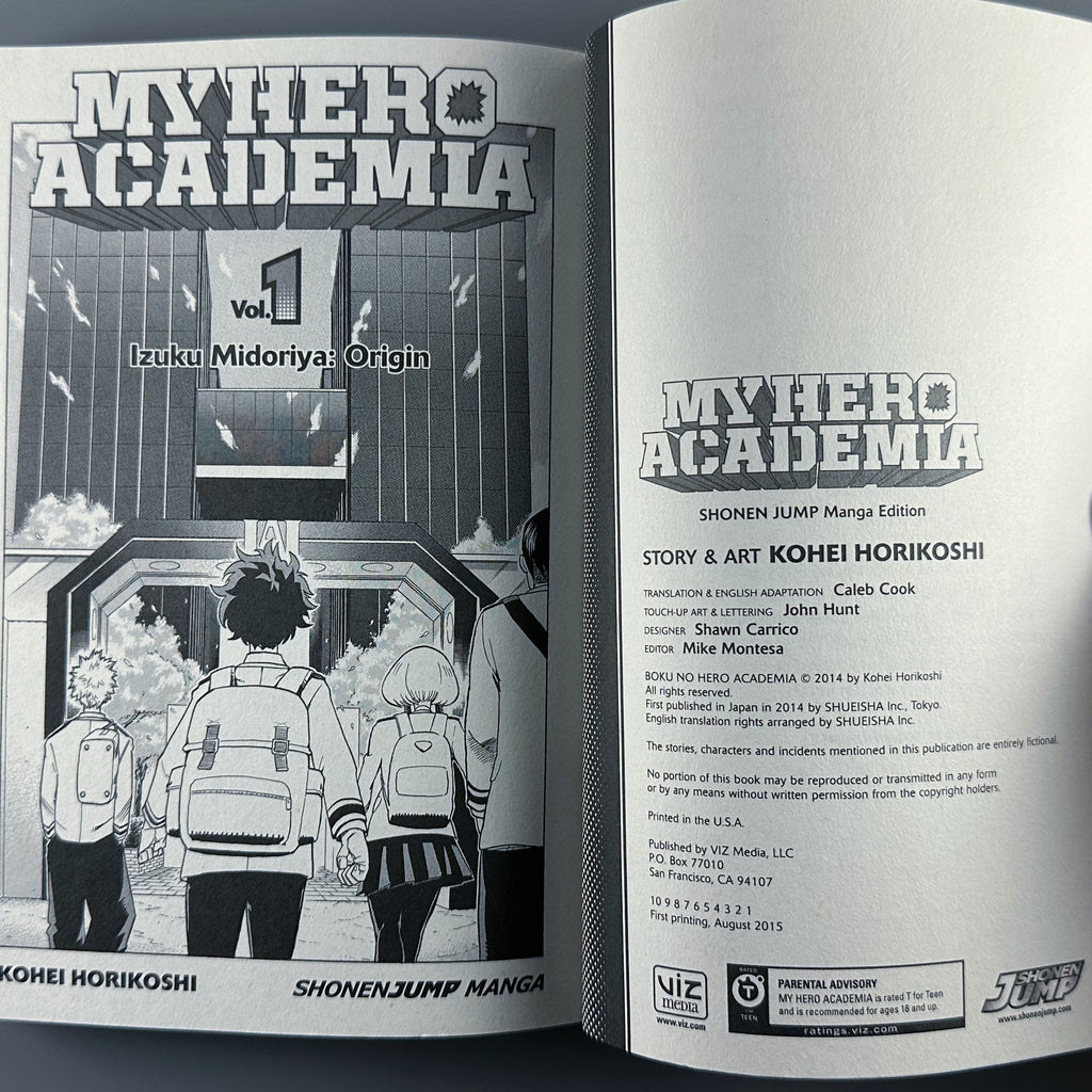 My Hero Academia Volume 1 - Manga