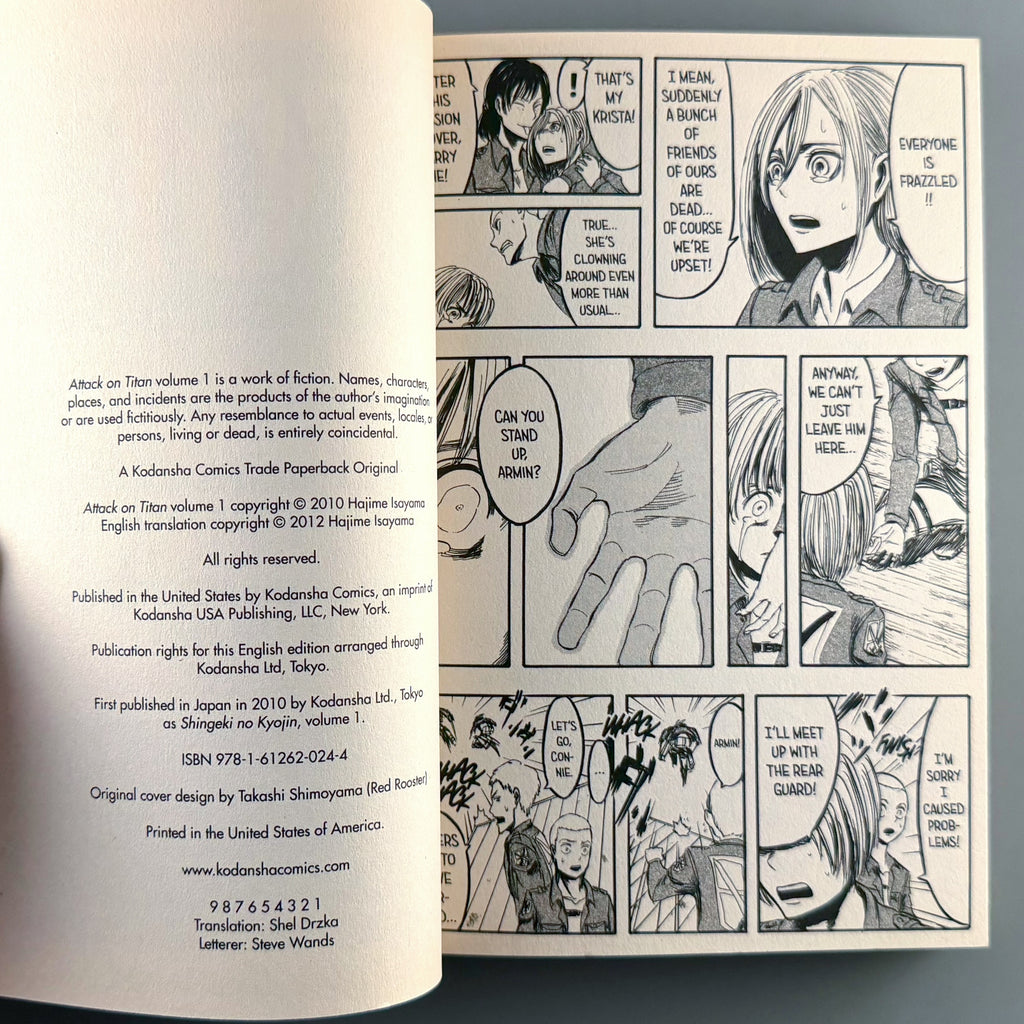 Attack on Titan Volume 1 - Manga