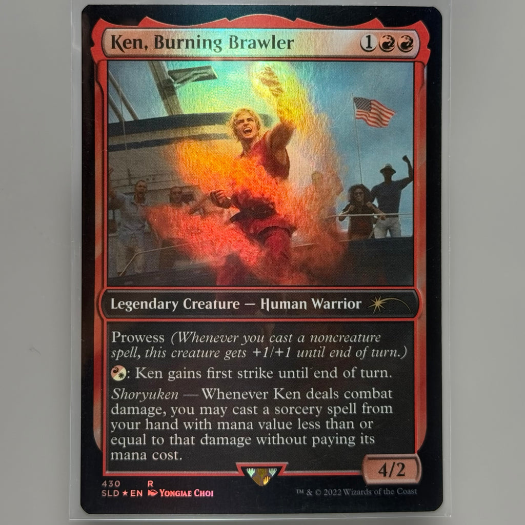 Secret Lair x Street Fighter - Ken, Burning Brawler Foil Edition