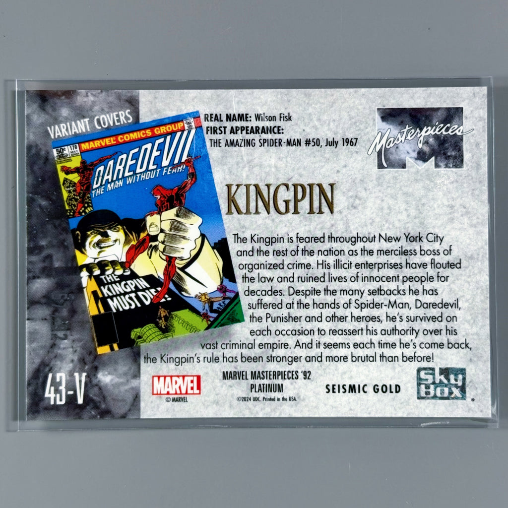 Kingpin 43-V Gold Seismic Variant Cover