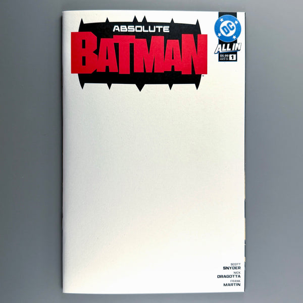 Absolute Batman 1 - Blank Variant