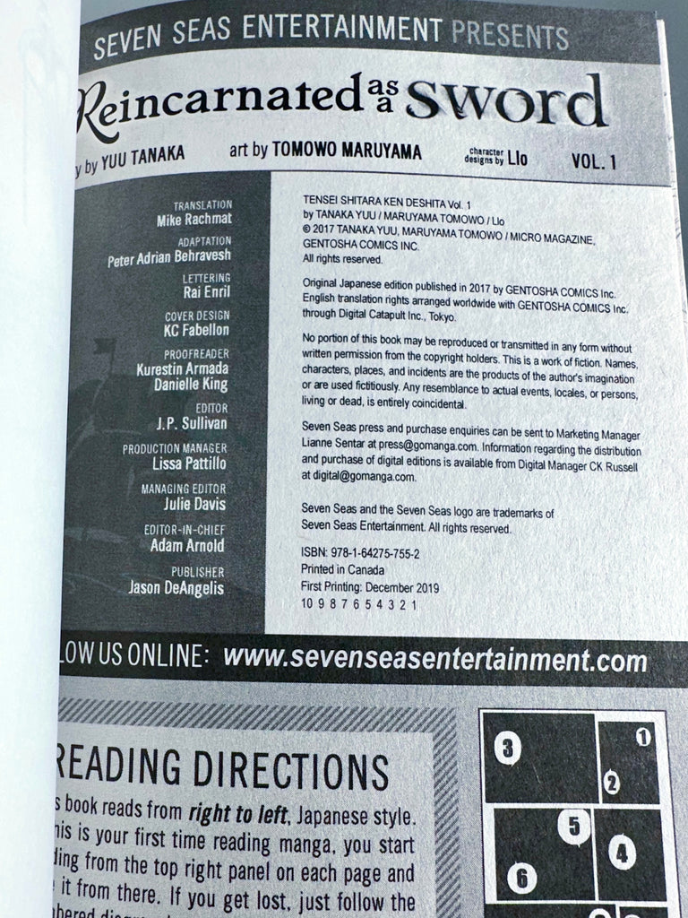 Reincarnated as a Sword 1