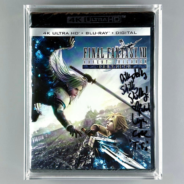 Final Fantasy VII Advent Children Blu-Ray SIGNED