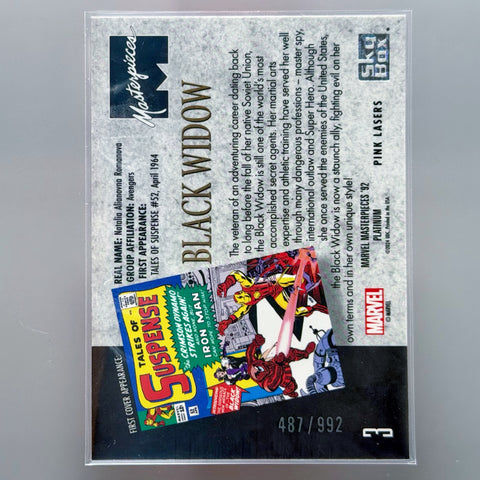 Black Widow #3 Marvel Masterpieces '92 Pink Laser