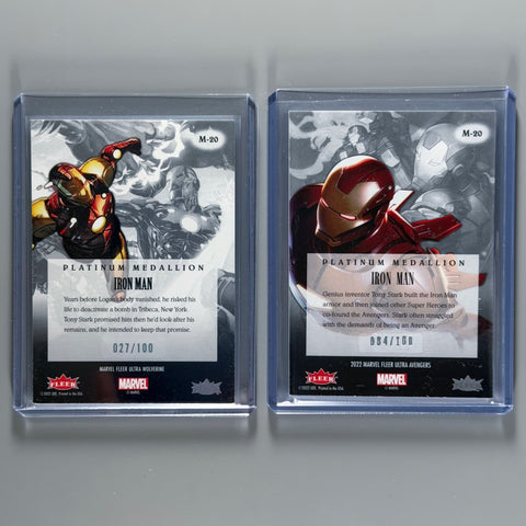 Iron Man #M-20 Fleer Ultra Avengers & Wolverine Platinum Medallions