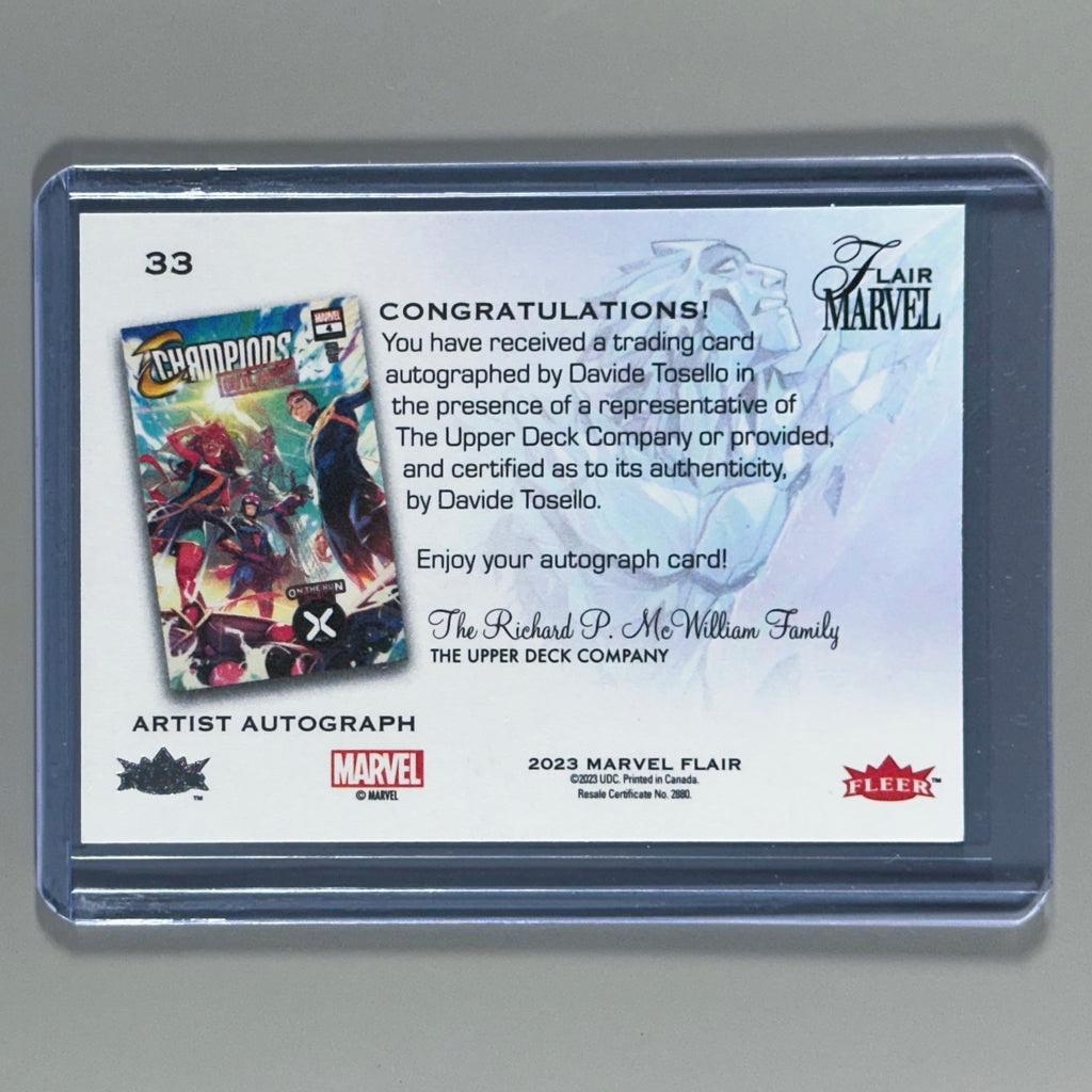 2023 Marvel Flair Artist Auto