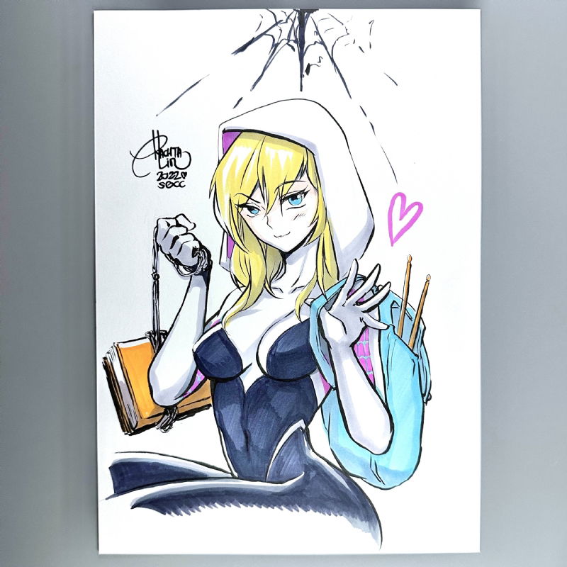 Spider-Gwen - Rachta Lin Original Art
