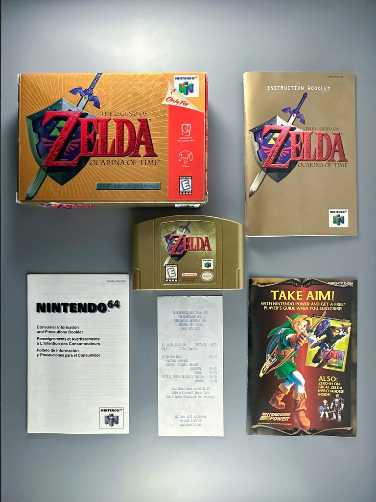 N64 The Legend of Zelda: Ocarina of Time - Gold Collectors Edition