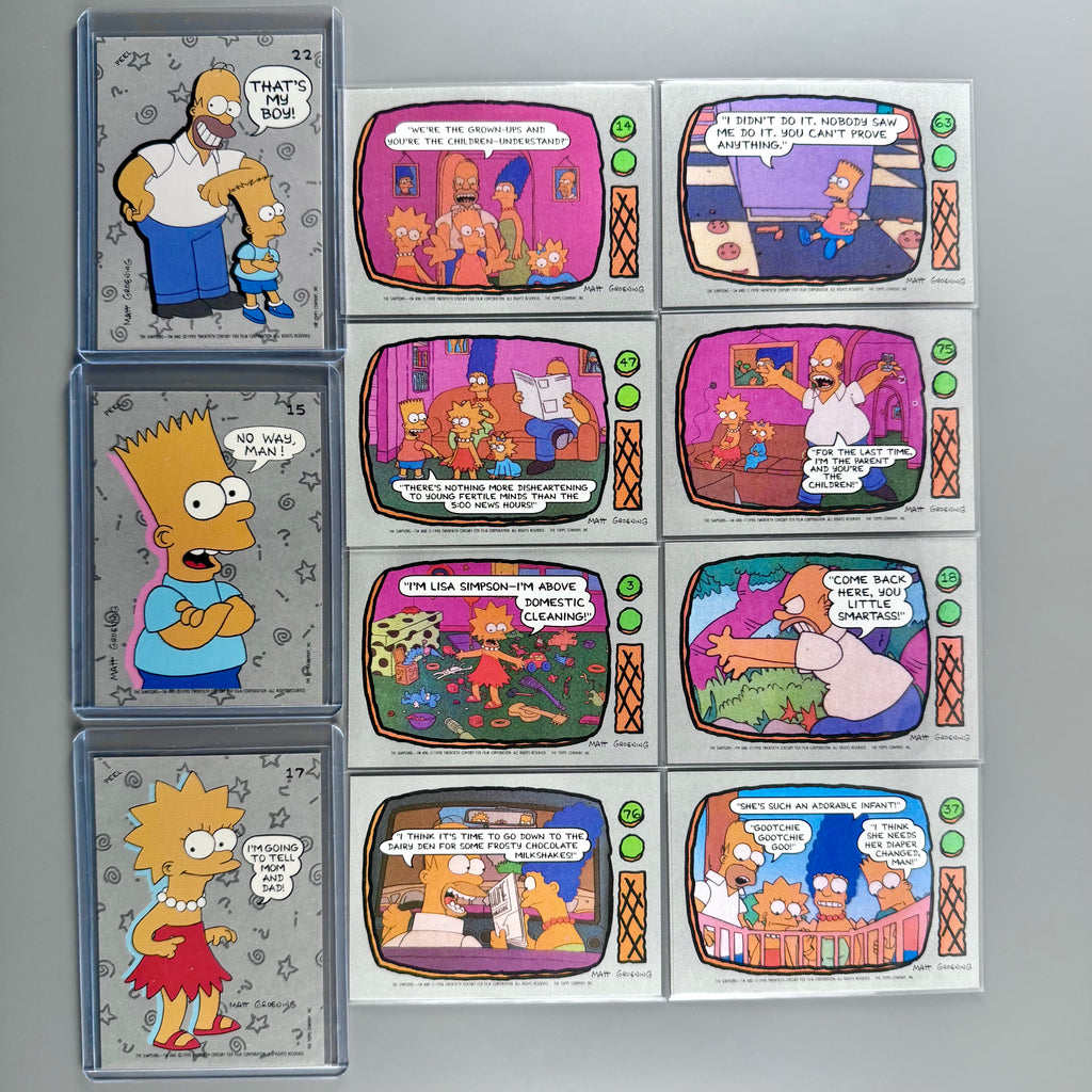 1990 Topps Simpsons Card & Sticker Lot