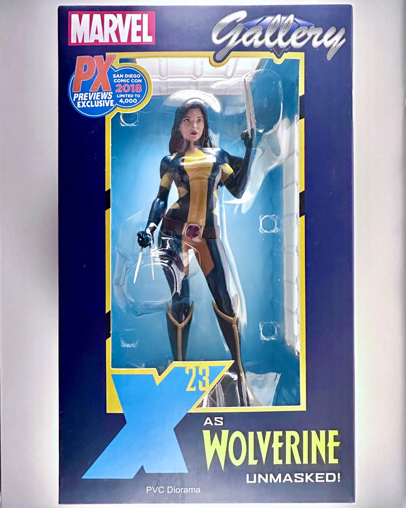 X-23 Unmasked Wolverine Marvel Gallery (2018) 9” PVC Statue SDCC Exclusive