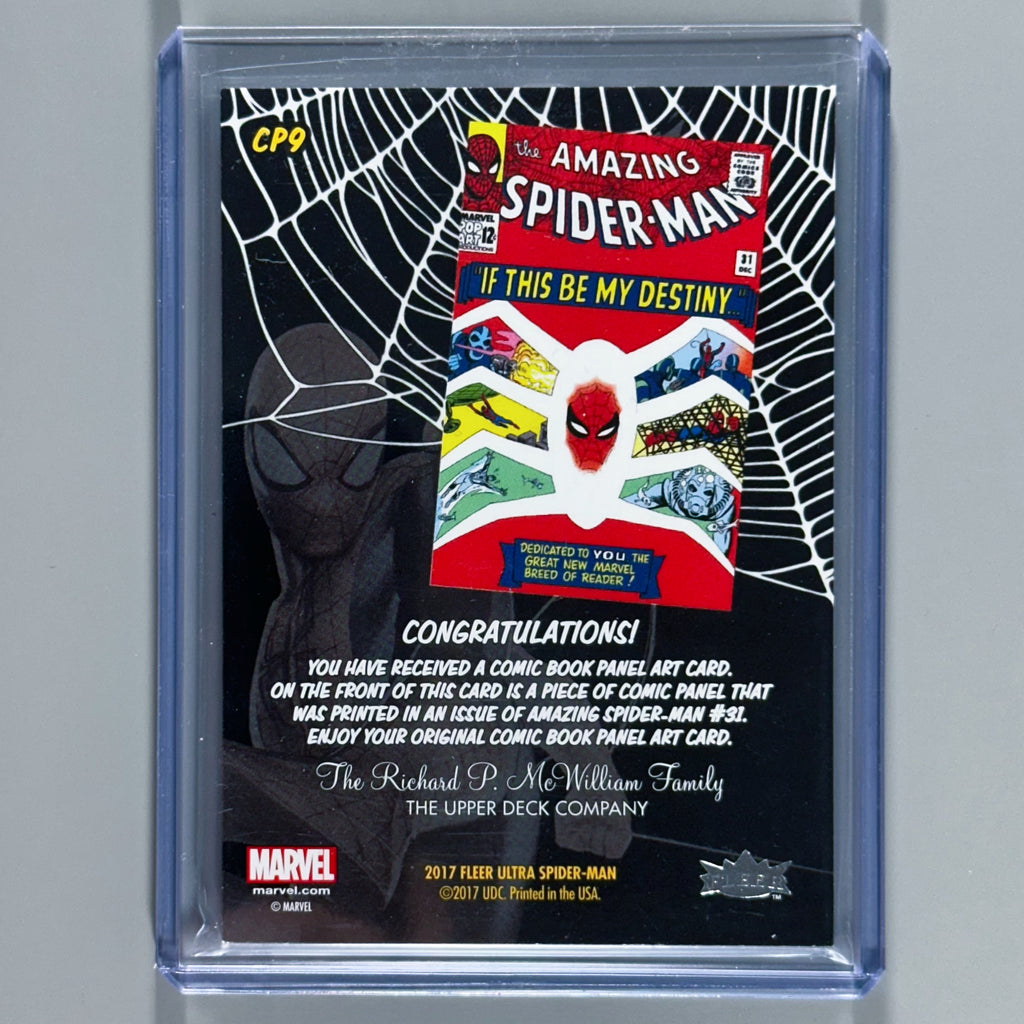 Spider-Man Fleer Ultra Spider-Man (2017) Comic Cut