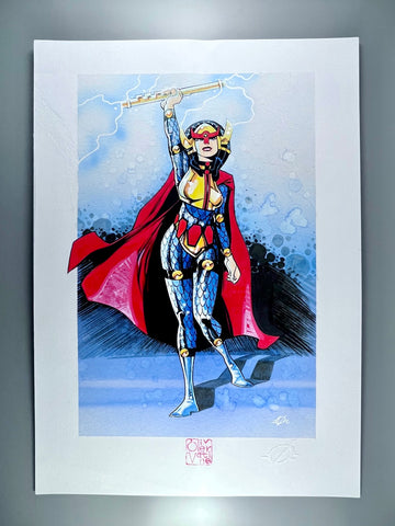 Big Barda - Oliver Vatine Original Art