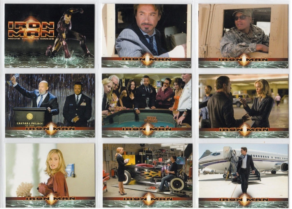 2008 Iron Man Movie Trading Cards - Complete Base Set
