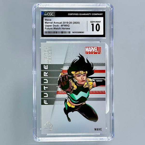 2019-20 Upper Deck Marvel Annual Future Watch Heroes Wave CGC 10