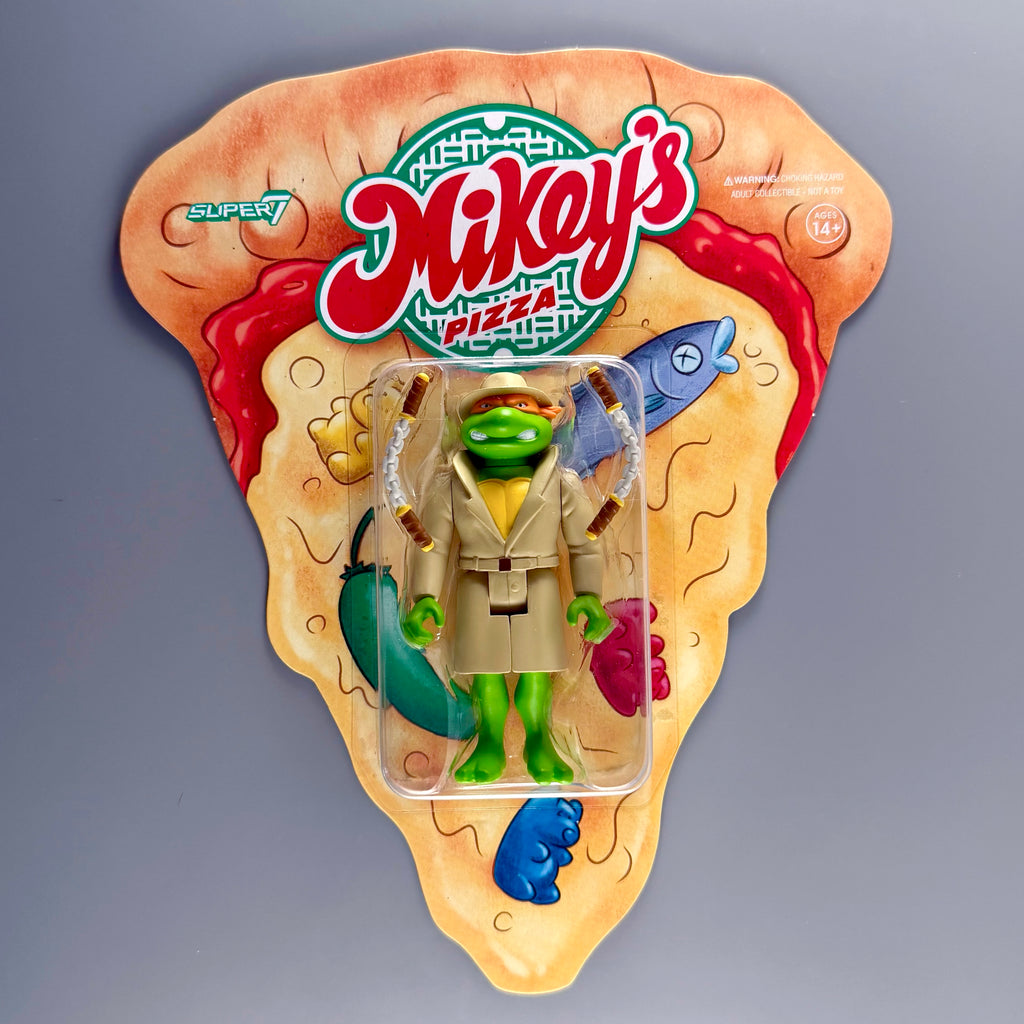 Super7 Teenage Mutant Ninja Turtles TMNT Mikeys Pizza Undercover Mikey Figure