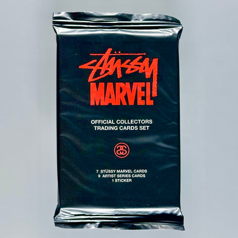 Stussy Marvel Official Collectors Trading Card Promo Set Sealed Pack with Case