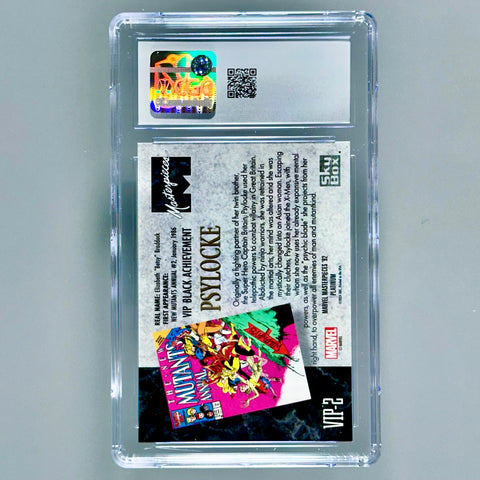 Psylocke VIP Black Achievement VIP2 CGC 10