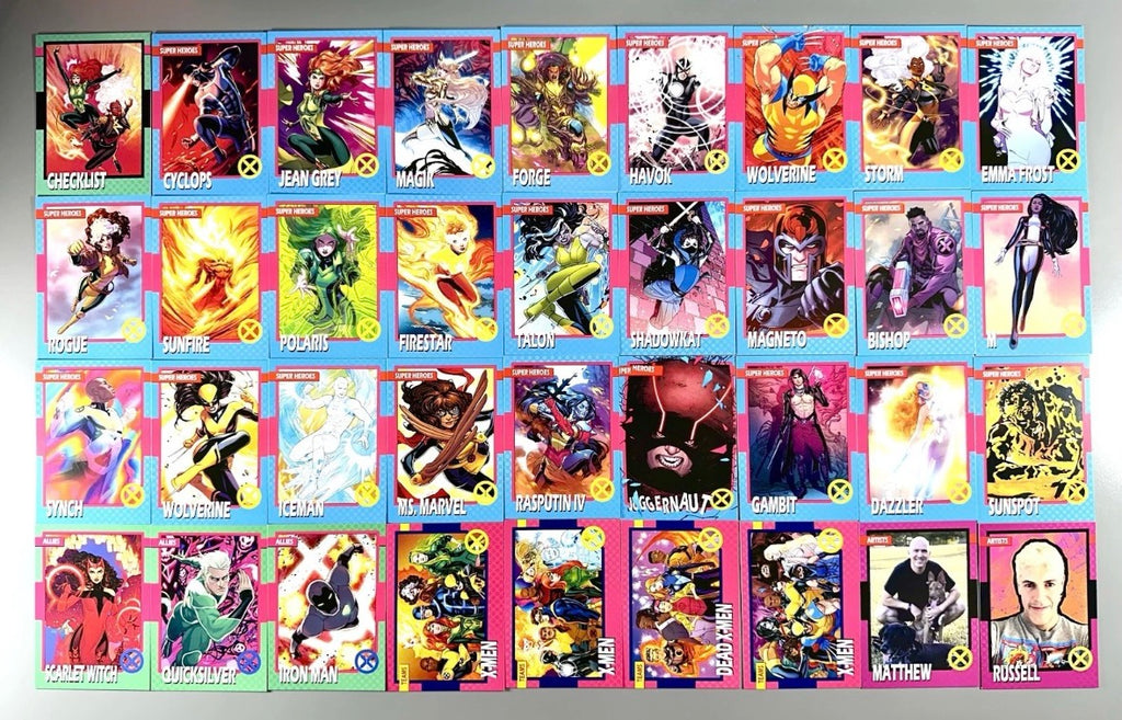 Marvel X-Men Russell Dauterman Kickstarter Exclusive Trading Card Set 2024