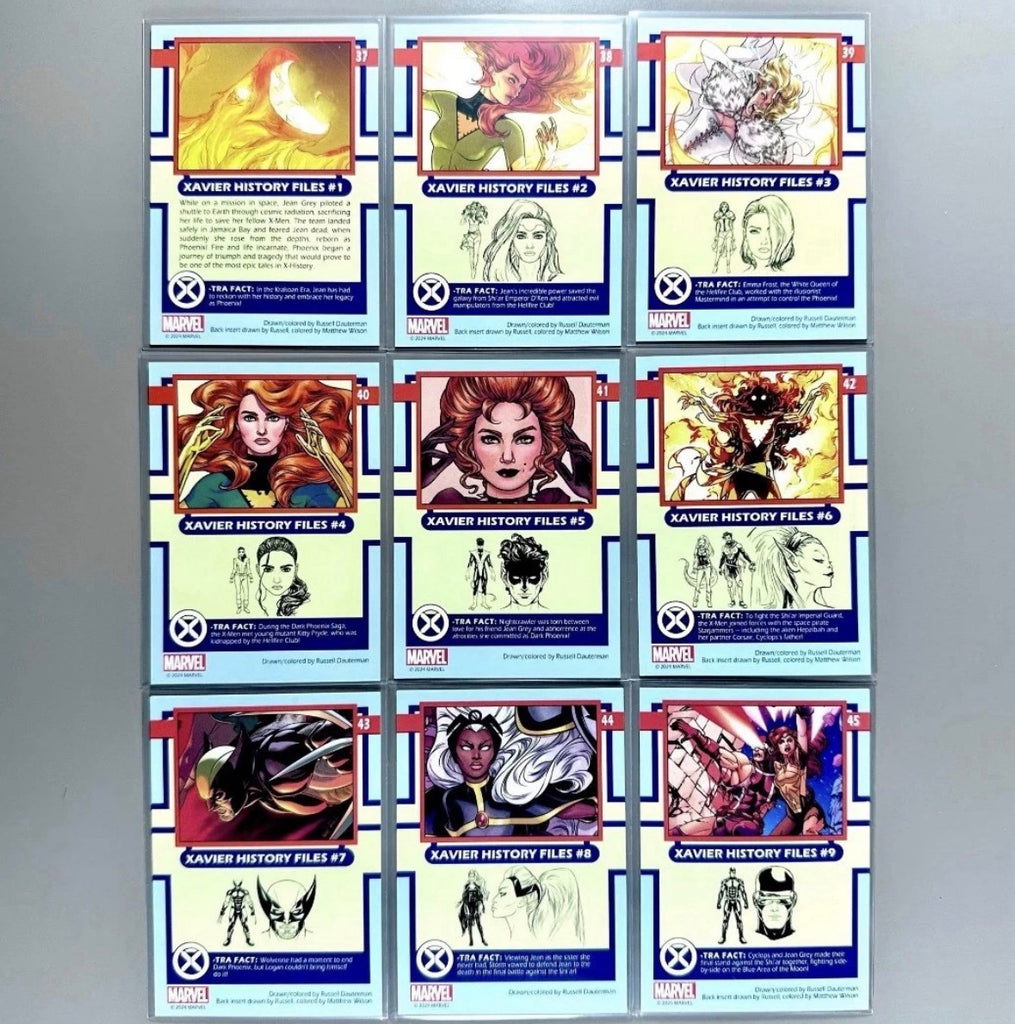 Marvel X-Men Russell Dauterman Kickstarter Exclusive Trading Card Set 2024