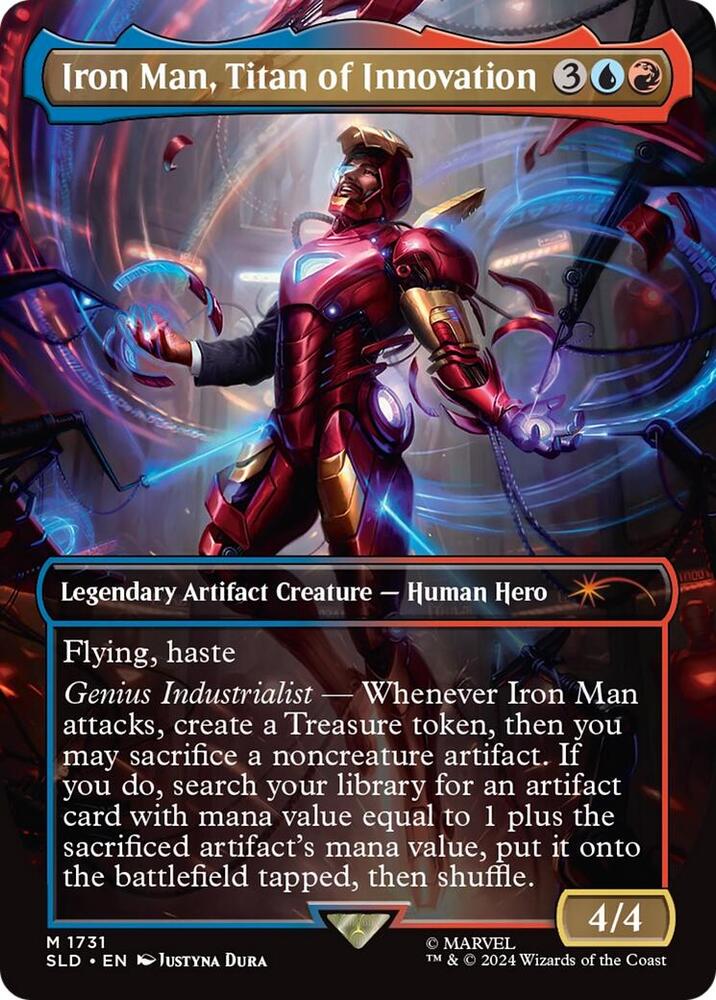 Iron Man, Titan of Innovation (Rainbow Foil) - Secret Lair Drop Series (SLD)