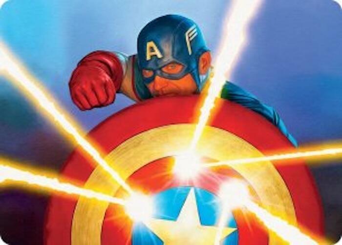 Captain's Defense Art Card - Art Series: Marvel Super Heroes (AAMSH)