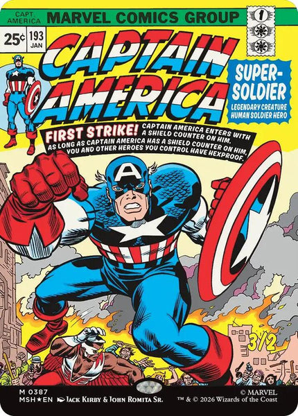 Captain America, Super-Soldier (Borderless) (0387) - Marvel Super Heroes (MSH)