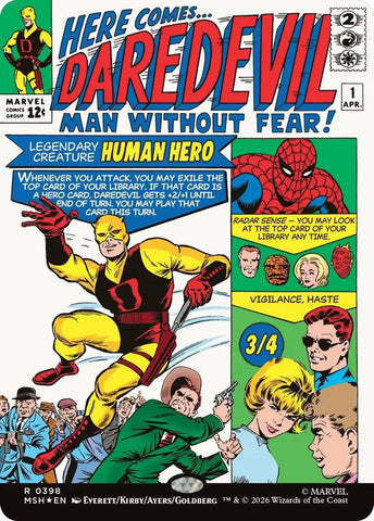 Daredevil, Man Without Fear (Borderless) (0398) - Marvel Super Heroes (MSH)