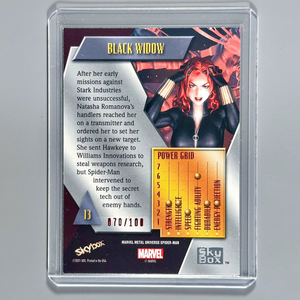 2022 Spider-Man Metal - Black Widow PMG Red