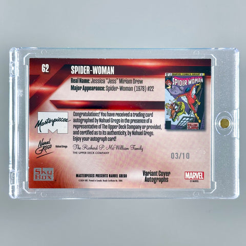 Spider-Woman Variant Cover - Nahuel Grego Auto