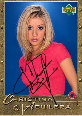 Christina Aguilera cards pack x1