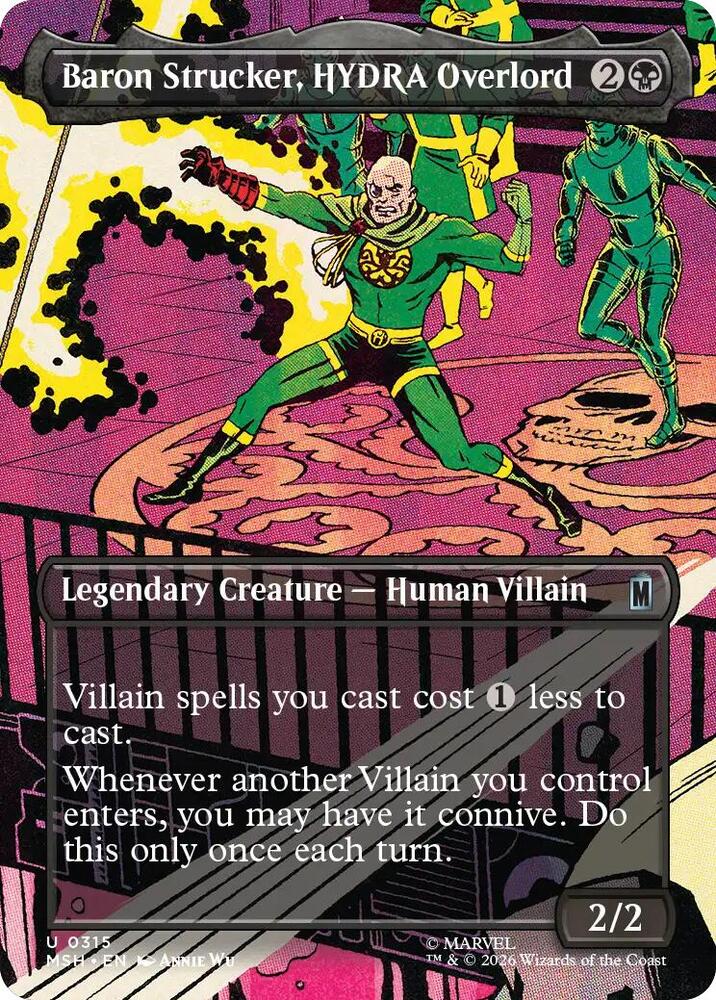 Baron Strucker, HYDRA Overlord (Borderless) - Marvel Super Heroes (MSH)