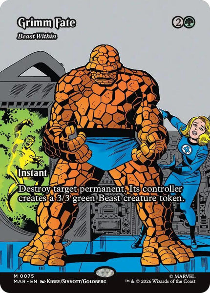 Grimm Fate - Beast Within (Borderless) - Marvel Universe Eternal-Legal (MAR)