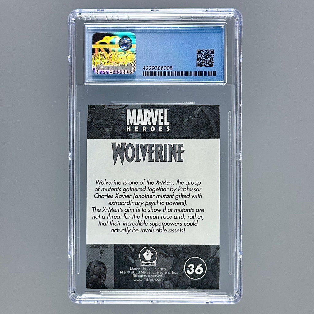 2008 Marvel Heroes Stickers #36 Wolverine CGC 10
