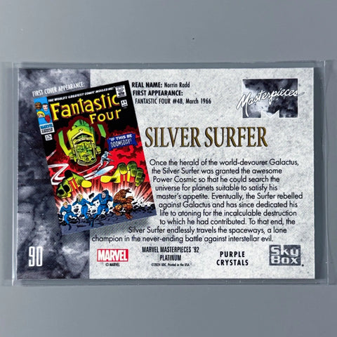 Silver Surfer Marvel Masterpieces '92 #90 Purple Crystal