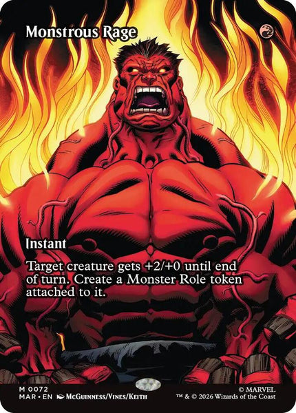 Monstrous Rage (Borderless) - Marvel Universe Eternal-Legal (MAR)