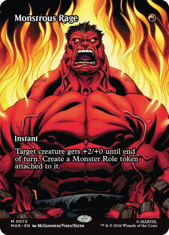 Monstrous Rage (Borderless) - Marvel Universe Eternal-Legal (MAR)