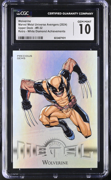 2024 Avengers Metal - Wolverine White Diamond PMG - CGC 10