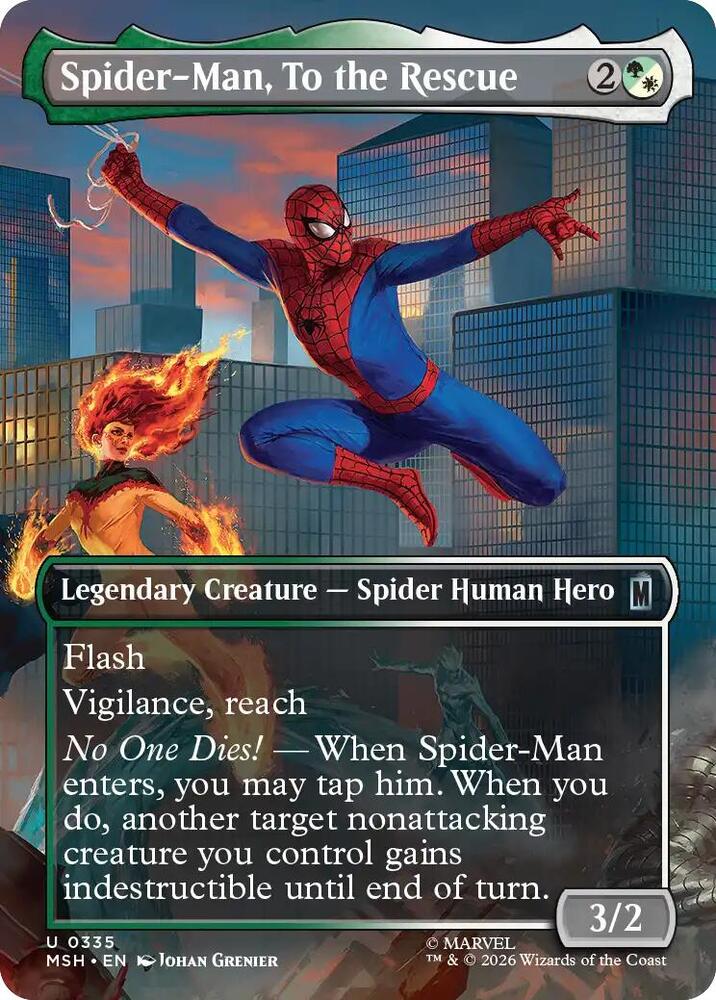 Spider-Man, To the Rescue (Borderless) - Marvel Super Heroes (MSH)
