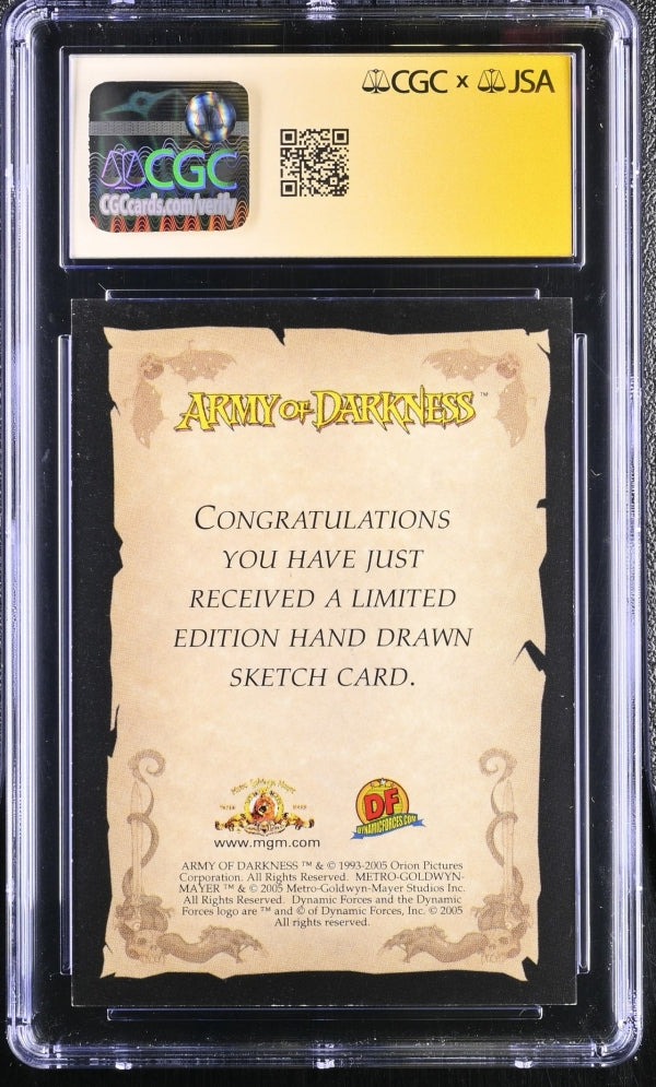 Army of Darkness #1 Ash Artist Sketch Card Signed by Bruce Campbell