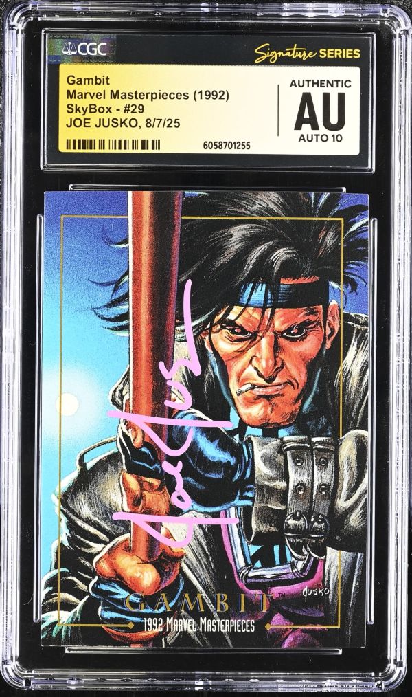 Gambit #29 Marvel Masterpieces CGC Authentic Signed by Joe Jusko