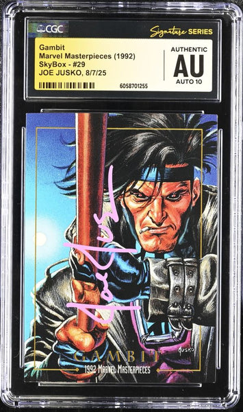 Gambit #29 Marvel Masterpieces CGC Authentic Signed by Joe Jusko