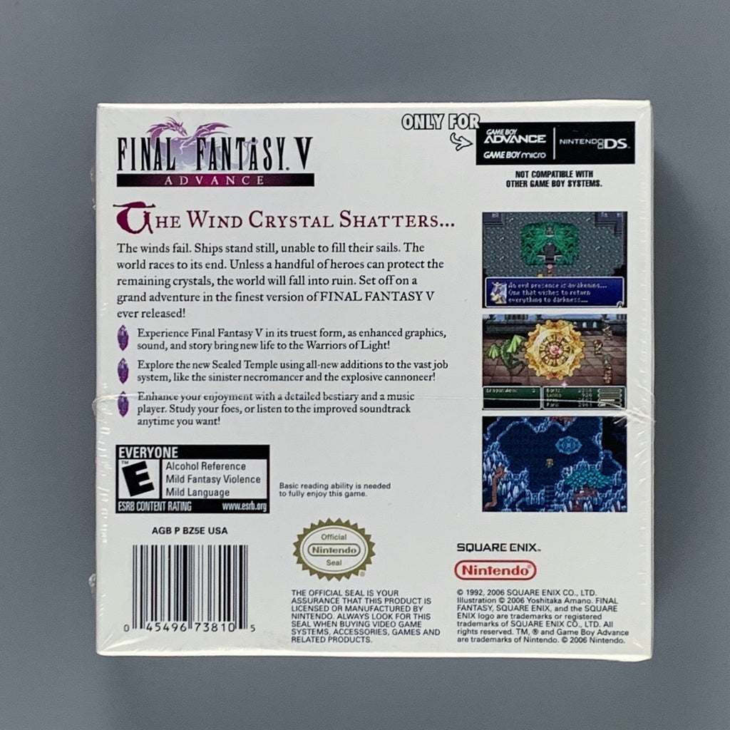 Nintendo Game Boy Advance Final Fantasy V - SEALED