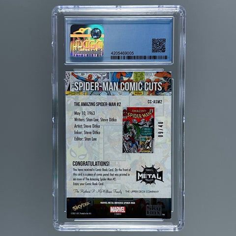 2022 Spider-Man Metal Comic Cut CC-ASM2 CGC 9