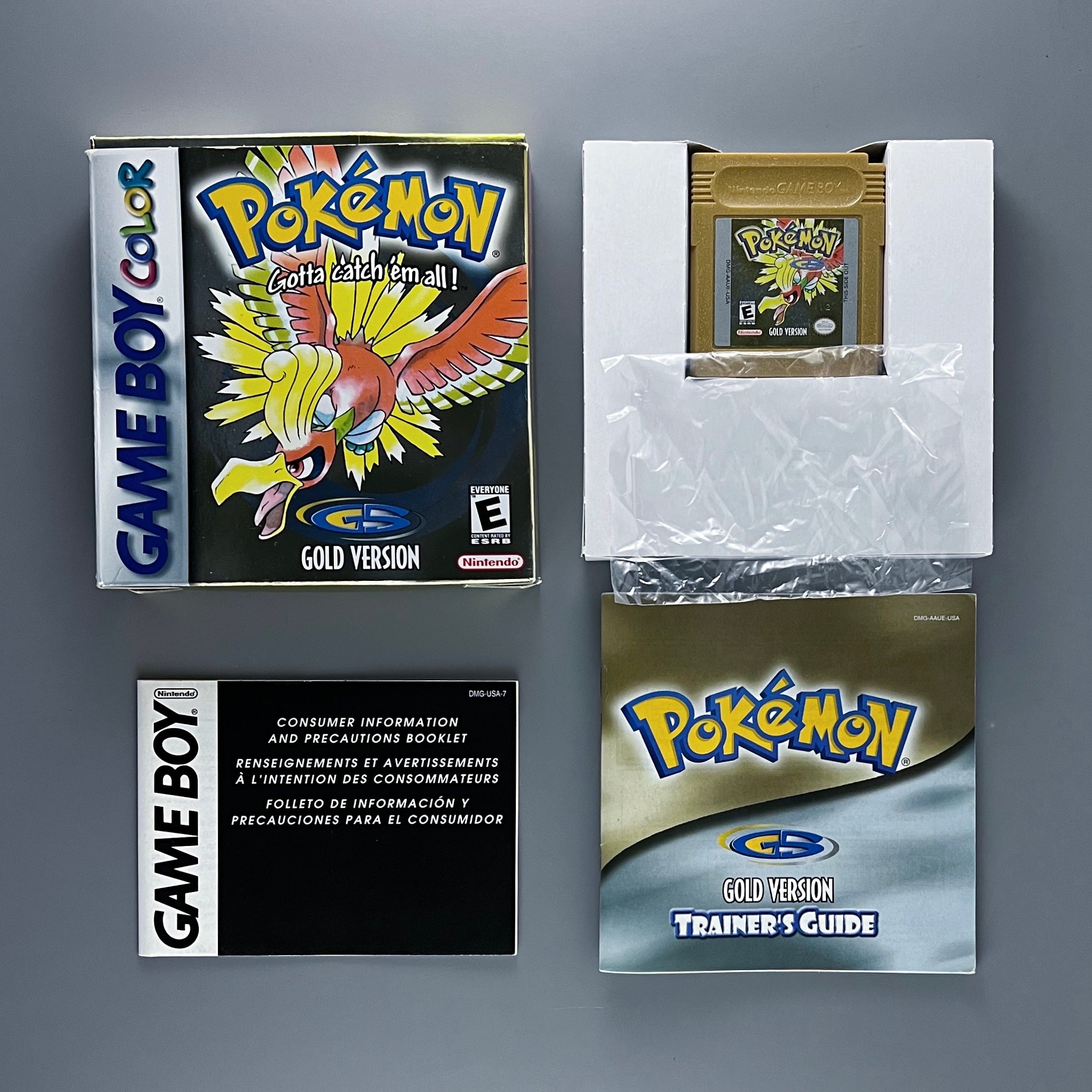 Pokemon Gold Nintendo GameBoy Color Game For Sale